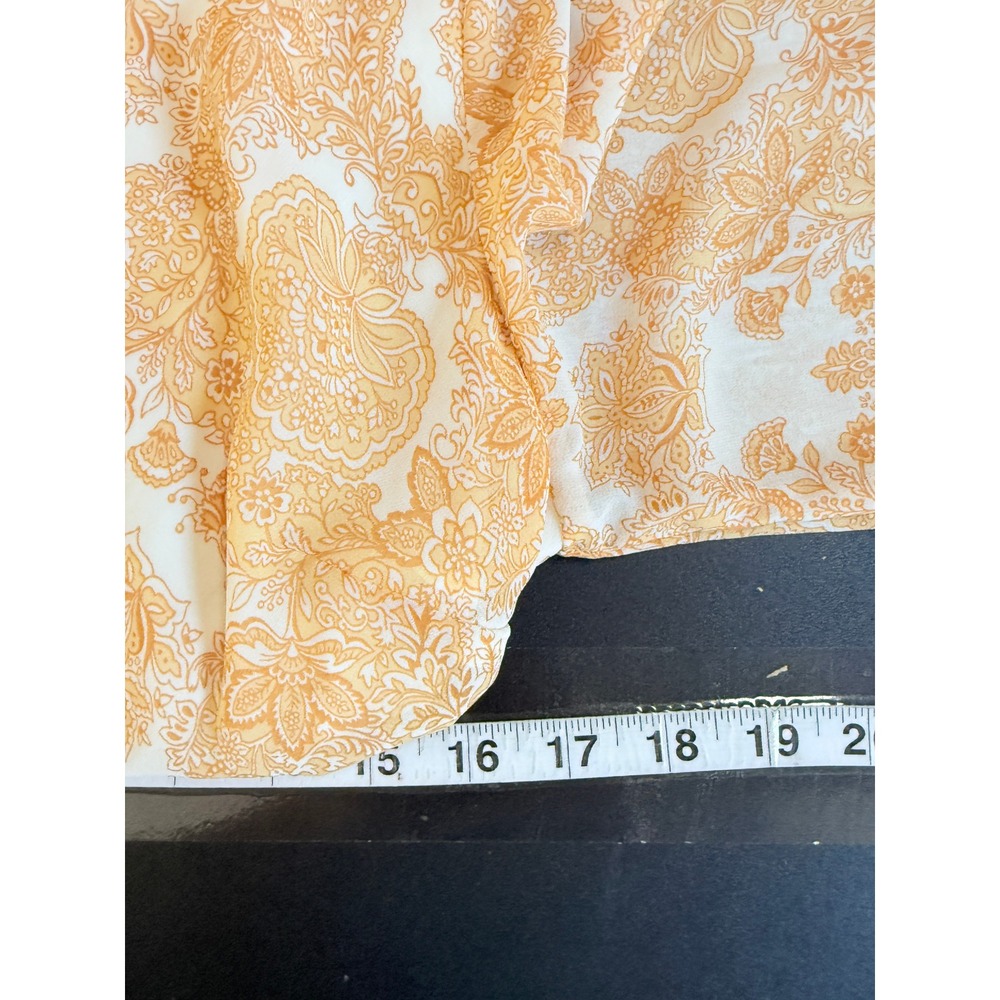 Jun & Ivy Floral Paisley Ruffle Wrap Mini Dress Country Coastal Cowgirl Size M - Picture 6 of 10